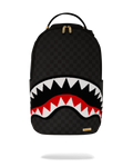 LIGHTS OUT SHARKS IN PARIS CHENILLE SHARK BACKPACK