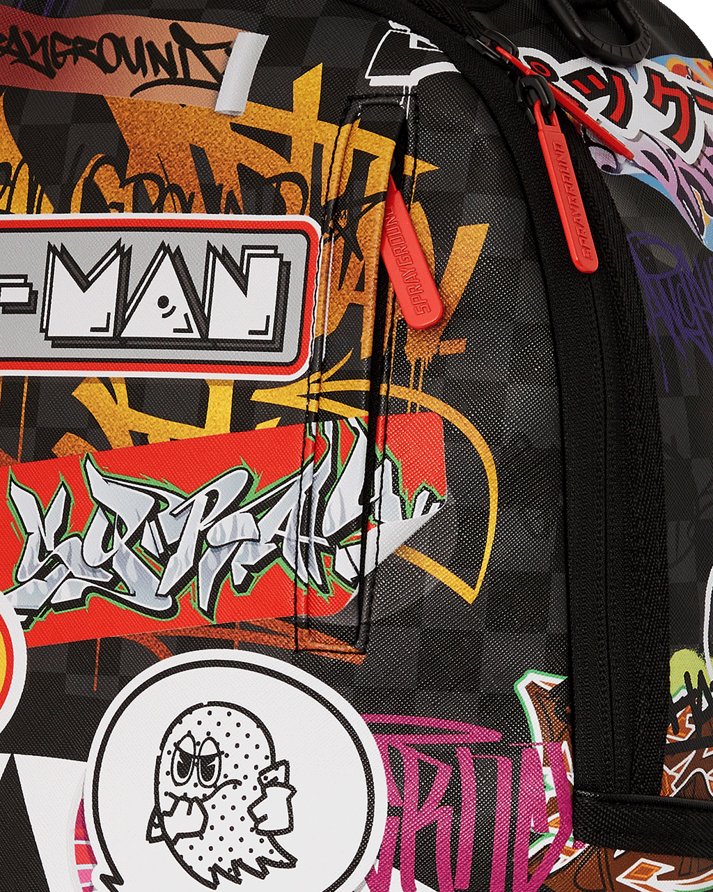 PACMAN LEVELED-UP ART BACKPACK