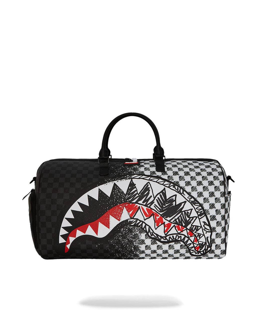 SCRIBBLE DRIBBLE CHECK DUFFLE