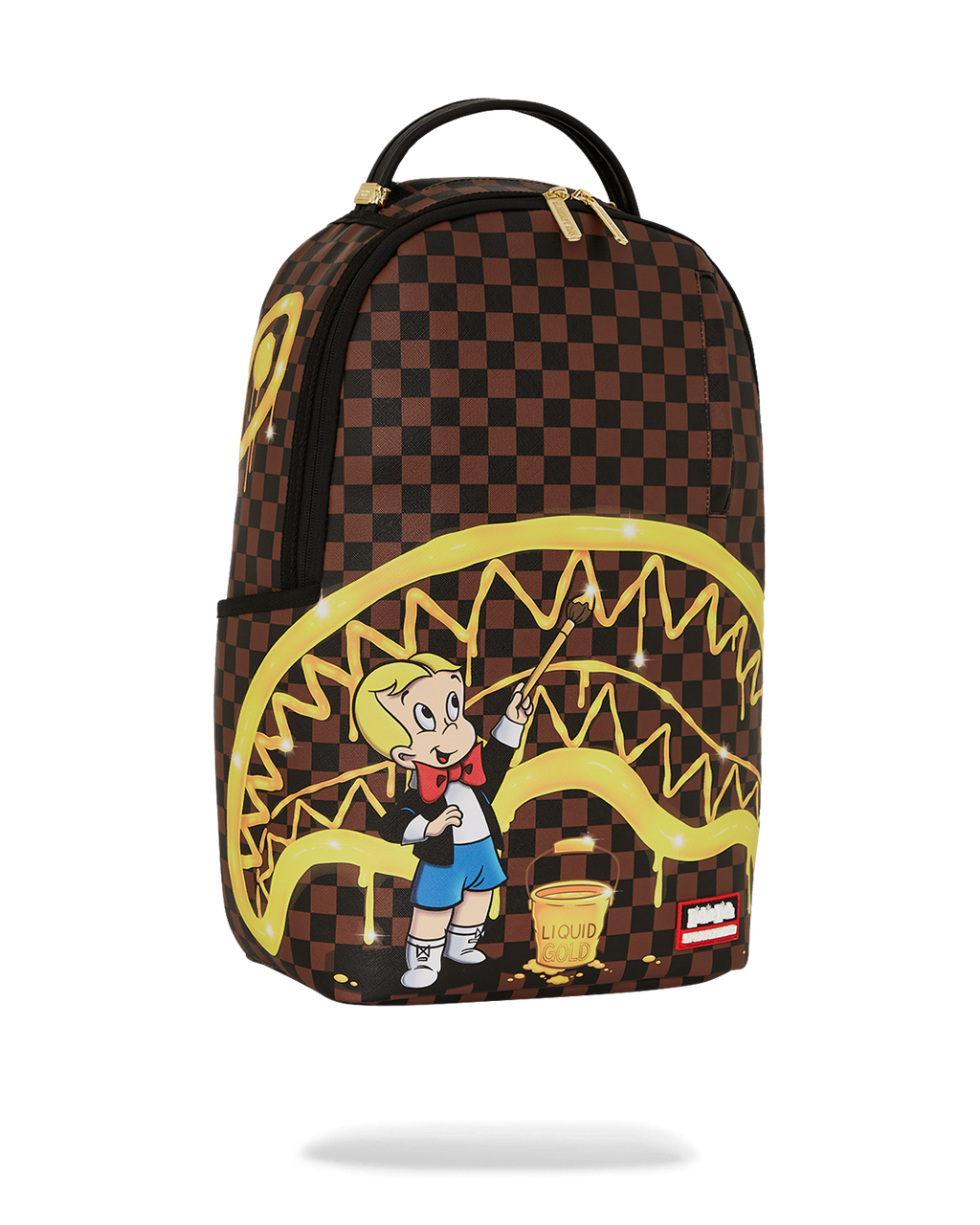 RICHIE RICH PAINT THE SHARK GOLD BACKPACK