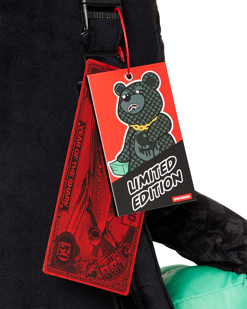 SHARKS IN PARIS THUNDERDRIP MONEYBEAR TEDDYBEAR BACKPACK