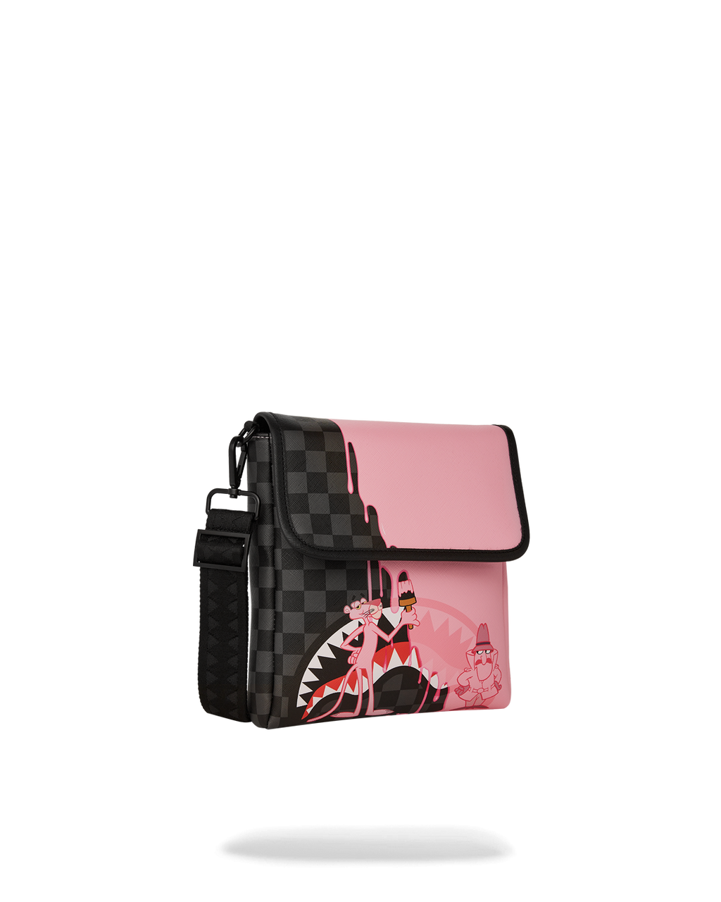PINK PANTHER PINK PAINTER MESSENGER SLING BAG